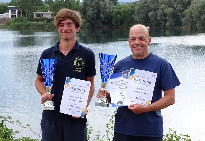 Pascal Hanemann und Mario K&ouml;hler sind Th&uuml;ringens beste Orientierungstaucher (Foto: TSC Neptun)