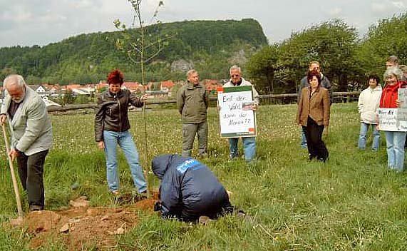 Protestpflanzung (Foto: spd)