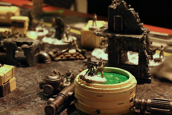 Gespielt wird auf aufwendig gestalteten Landschaften (Foto: agl)