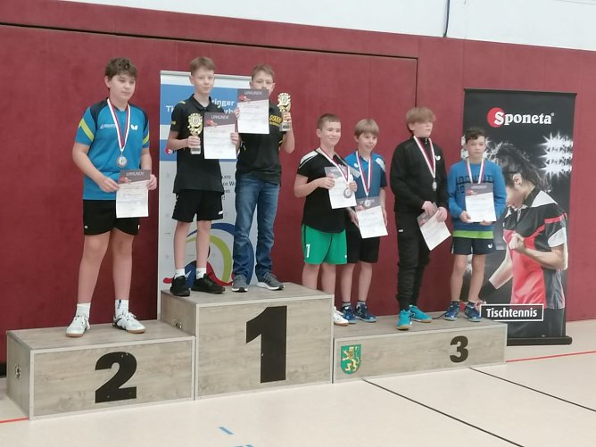 Titelverteidigung bei den Landesmeisterschaften für Tischtennis-Nachwuchs (Foto: NSV) Titelverteidigung bei den Landesmeisterschaften für Tischtennis-Nachwuchs (Foto: NSV)