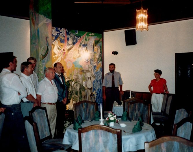 Das fertige Bildnis im restaurierten Ratskeller (Foto: Heidelore Kneffel) Das fertige Bildnis im restaurierten Ratskeller (Foto: Heidelore Kneffel)