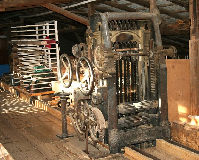 Das Vertikal Vollgatter aus dem Jahr 1922 (Foto: Ulrich Reinboth)