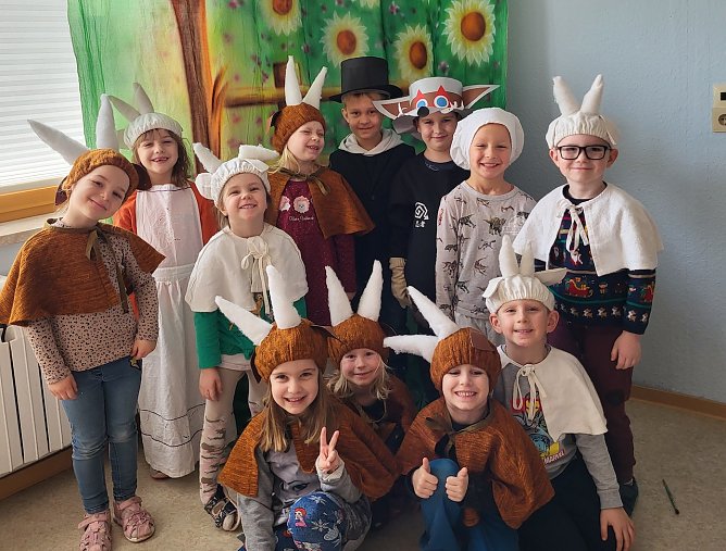 Theaterprojekt "Der Wolf und die vielen Gei&szlig;lein" in der G&ouml;rsbacher Kindertagesst&auml;tte (Foto: Dominika Ellenberg )