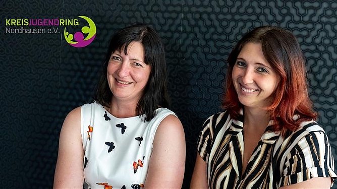 Antje G&auml;de und Nadja G&uuml;lzow (Foto: Kreisjugendring)