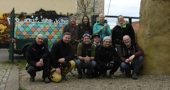 Die Vorbereitungen f&uuml;r die diesj&auml;hrige Saison nahezu abgeschlossen. Ab Freitag k&uuml;mmert sich das Team jeweils Freitagnachmittag um die Kletterbegeisterten am PeterStein20. Mathias Daniel (Foto: Matthias Daniel)