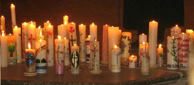 Taufkerzen (Foto: F.Tuschy)