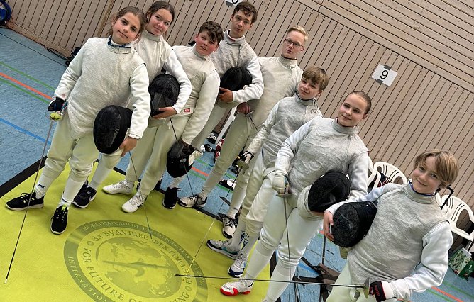 Der Nordh&auml;user Fechtnachwuchs (Foto: S.Nikoleizig)