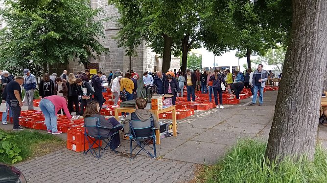 Der Büchermarkt, so wie ihn die Nordhäuser kennen und lieben (Foto: F.Tuschy) Der Büchermarkt, so wie ihn die Nordhäuser kennen und lieben (Foto: F.Tuschy)