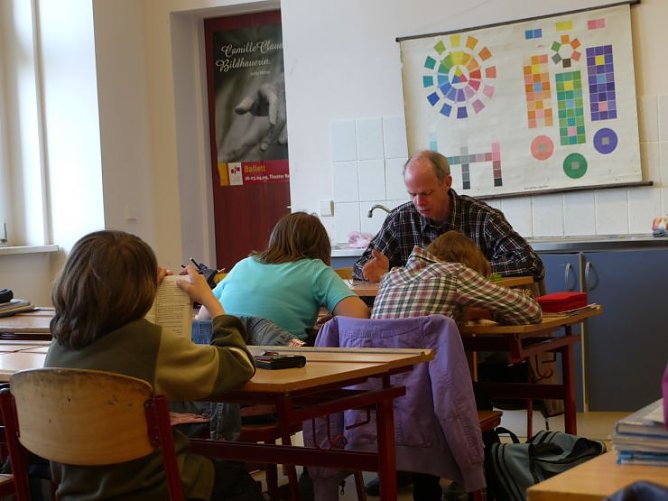 Gerhard Rose als Vorleser (Foto: Angelo Glashagel)