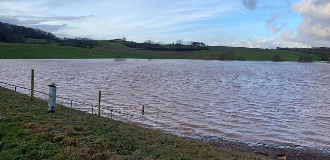 Die Iberg-Talsperre Weihnachten 2023 (Foto: Tim Sourell)