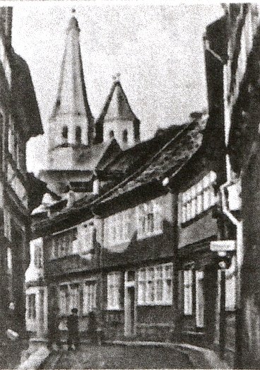 Ehemalige Sackgasse in Nordhausen, dann in Wolfstra&szlig;e umbenannt, Archiv Kneffel (Foto: Heidelore Kneffel)