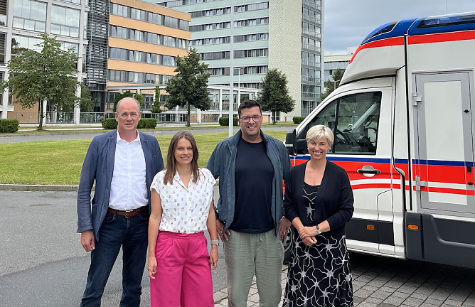 Die Nordh&auml;user SPD und ihre Kandidaten f&uuml;r die Landtagswahl besuchte das S&uuml;dharz-Klinikum (Foto: SPD NDH)