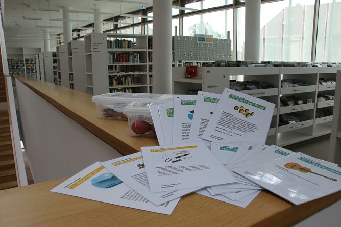 Rund 50 "Dinge" wird man künftig in der Stadtbibliothek ausleihen können (Foto: agl) Rund 50 "Dinge" wird man künftig in der Stadtbibliothek ausleihen können (Foto: agl)