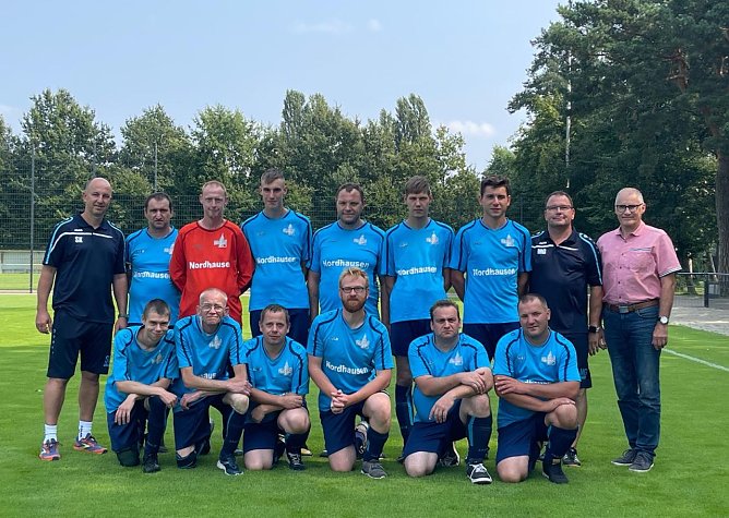 Das Team der Nordth&uuml;ringer Werkst&auml;tten trat wieder bei der Deutschen Meisterschaft an (Foto: Nordth&uuml;ringer Lebenshilfe)