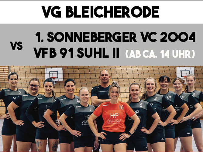 Die Bleicheröder Volleyball Damen freuen sich auf die Heimspielpremiere (Foto: VG Bleicherode) Die Bleicheröder Volleyball Damen freuen sich auf die Heimspielpremiere (Foto: VG Bleicherode)