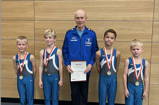 Erfolgreiche Heringer Nachwuchsturner in Artern (Foto: SV Germania Heringen) Erfolgreiche Heringer Nachwuchsturner in Artern (Foto: SV Germania Heringen)