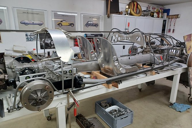 Restaurierung des legendären Formel 2 Rennwagen von Kurt Baum (Foto: H.Rein) Restaurierung des legendären Formel 2 Rennwagen von Kurt Baum (Foto: H.Rein)