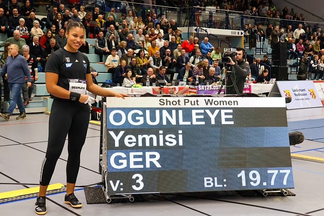 Yemisi Ogunleye zeigte in Nordhausen wieder Bestleistungen (Foto: LRA Nordhausen)