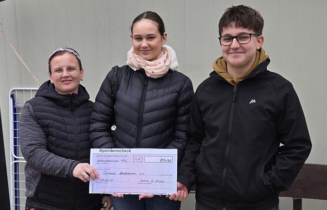 Samira und Phillip freuen sich &uuml;ber ihren Erfolg (Foto: P.Sauer)