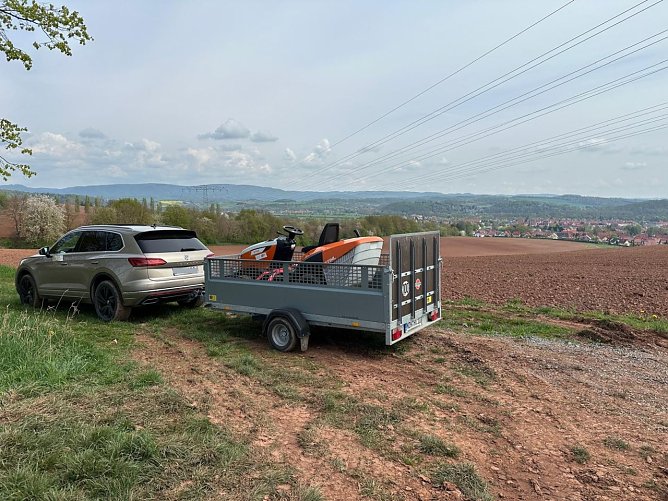 Mit "schwerer Technik" unterwegs (Foto: privat)
