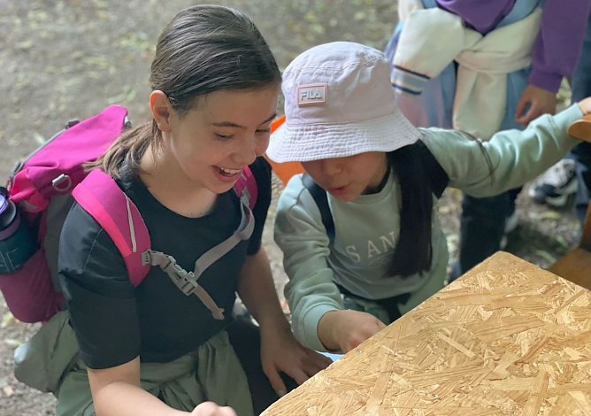 Waldjugendspiele mit en Brecht-Schule-Kindern (Foto: K.Vopel)
