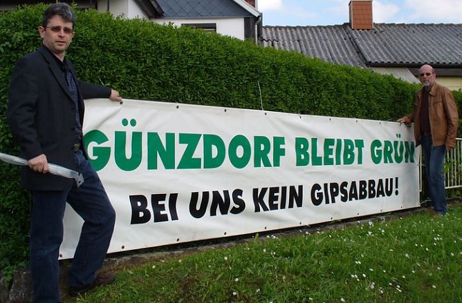 Gegen Gipsabbau (Foto: privat) Gegen Gipsabbau (Foto: privat)