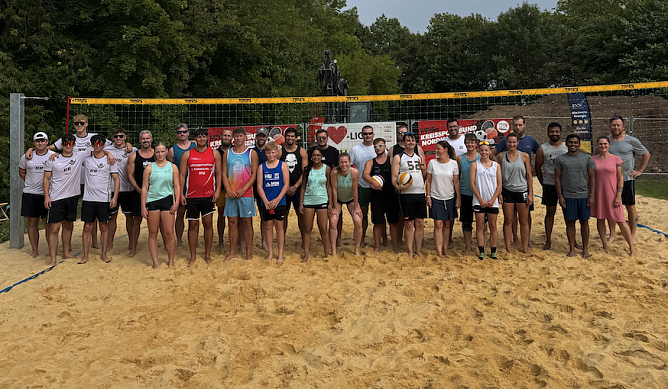 Talk and Play - an der Hochschule Nordhausen wurde Volleyball gespielt und geschwatzt (Foto: KSB)