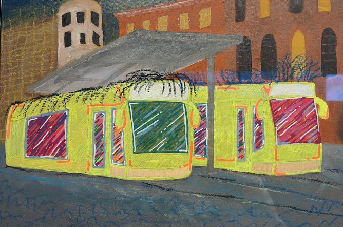 Bilderausstellung zum 125. Straßenbahn-Jubiläum in der Kreissparkasse Nordhausen (Foto: ykh) Bilderausstellung zum 125. Straßenbahn-Jubiläum in der Kreissparkasse Nordhausen (Foto: ykh)