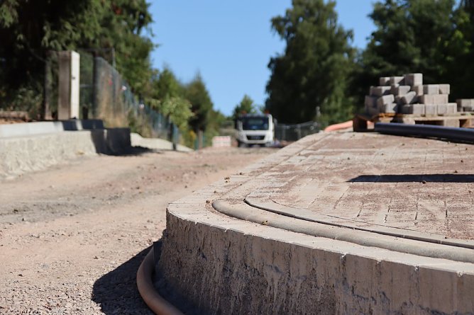Baustelle im Gumpetal (Foto: Stadt Nordhausen)