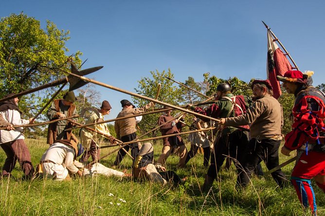 Am Wochenende r&uuml;ckt die Bauernrotte noch einmal auf dem Schlachtberg an (Foto: Stadtverwaltung Bad Frankenhausen)