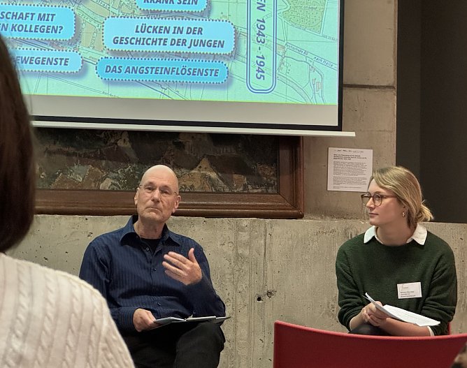 Im Gespr&auml;ch: Nico Schluter und Alisa Behrens (Foto: Stadtverwaltung Nordhausen )