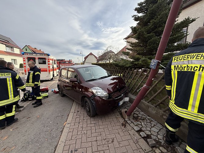 Unfall in Nohra (Foto: S. Dietzel)