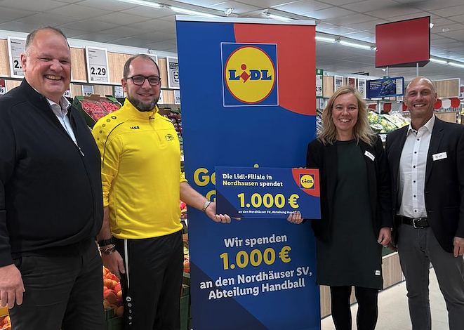 Scheckübergabe in der Lidl-Filiale (Foto: NSV) Scheckübergabe in der Lidl-Filiale (Foto: NSV)
