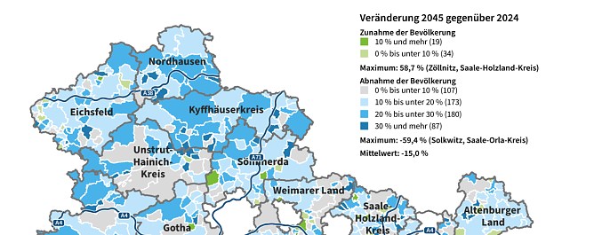 Ergebnisse der 2. Gemeindebev&ouml;lkerungs&shy;vorausberechnung (Foto: Landesamt Statistik)