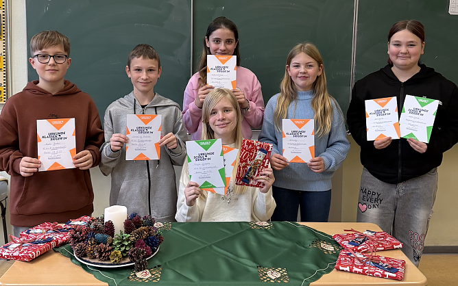 Vorlesewettbewerb der 6. Klassen der Regelschule Niedersachswerfen (Foto: Tanita Thelemann)