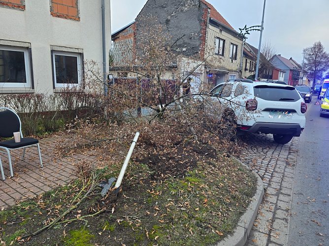Unfall in Niedersachswerfen (Foto: S. Dietzel)