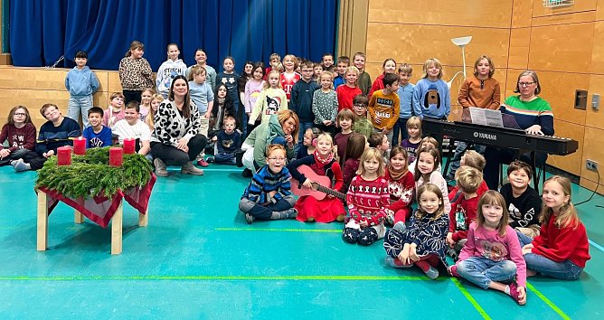 An der evangelischen Grundschule wird viel gesungen (Foto: privat)