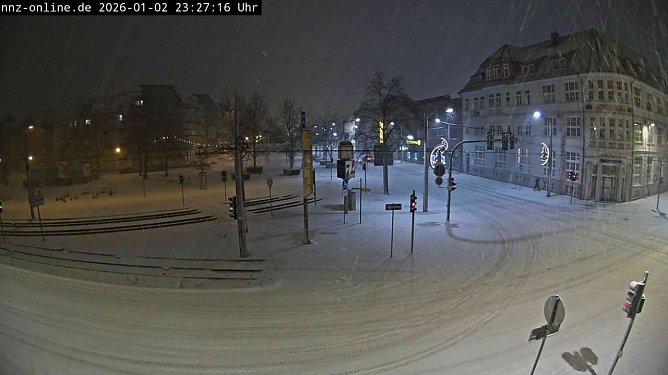 Nordhausen, Webcam Magnet-Kreuzung am 2. Januar 2026 (Foto: vgf) Nordhausen, Webcam Magnet-Kreuzung am 2. Januar 2026 (Foto: vgf)