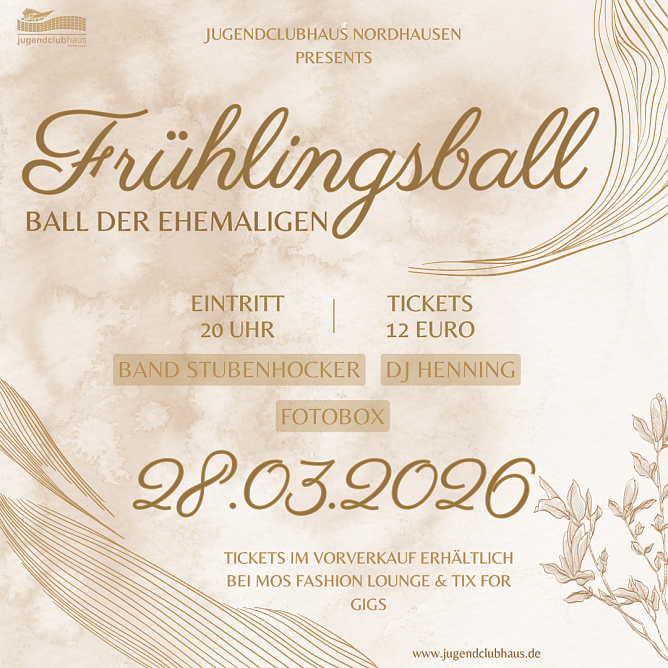 Logo Fr&uuml;hlingsball 2026 (Foto: Jugendclubhaus)