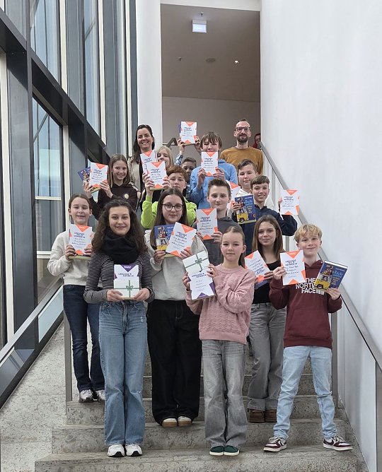 Die besten jungen Vorleser kamen am Dienstag in der Stadtbibliothek zusammen (Foto: Stadt Nordhausen)