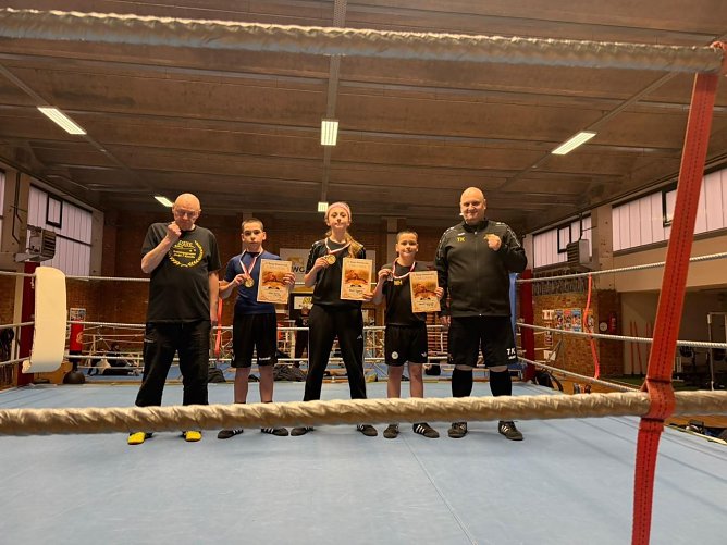 Der Nachwuchs der NSV Boxer war beim Wettkampf in M&uuml;hlhausen erfolgreich  (Foto: NSV)
