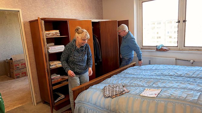 Auch das Schlafzimmer ist schon hergerichtet. (Foto: René Weißbach) Auch das Schlafzimmer ist schon hergerichtet. (Foto: René Weißbach)