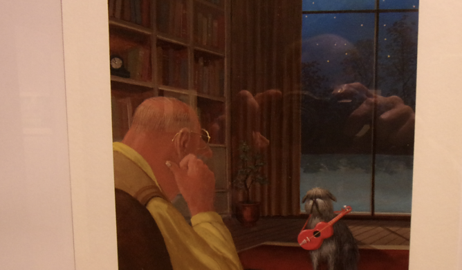 Hans-Georg Backhaus hat sich die neue Karikaturen-Ausstellung im Kunsthaus angesehen (Foto: Hans-Georg Backhaus)