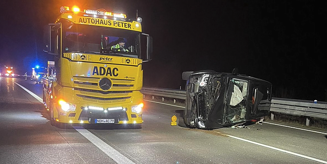 Unfall auf der A38 (Foto: Feuerwehr Berga / Silvio Dietzel)