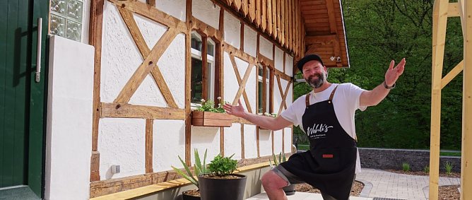 Marco Wohlenberg er&ouml;ffnet am 1. Mai sein Caf&eacute; am Nordh&auml;user Stadtpark. (Foto: ssc)