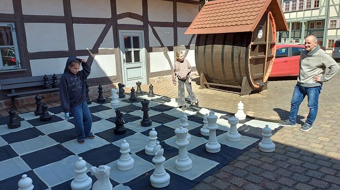 Schachturnier auf dem Hof des Tabakspeichers (Foto: Stadt Nordhausen)