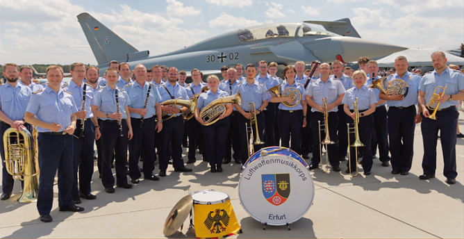 Das Luftwaffenkorps aus Erfurt spielt in Harztor.  (Foto: Luftwaffenkorps)