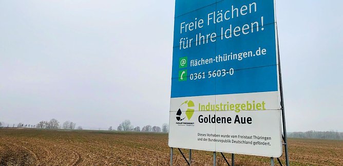 Im Nordh&auml;user Industriegebiet an der A 38 passiert auf absehbare Zeit wohl nichts. (Foto: ssc)