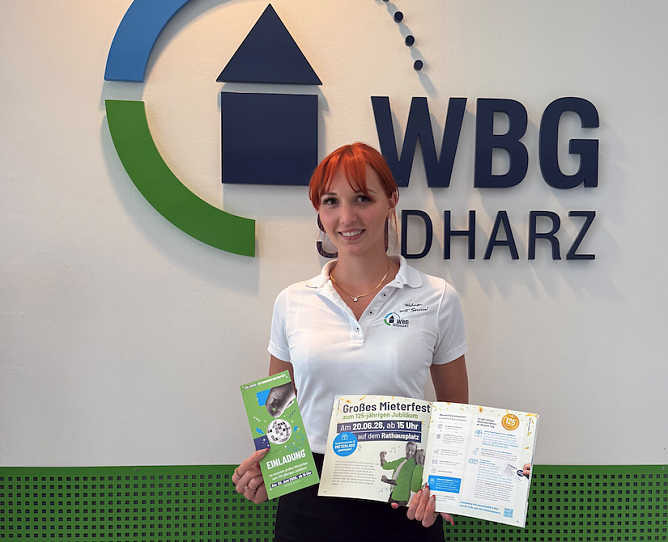 Die WBG lädt im Juni anlässlich ihres 125. Jubiläums zum Mieterfest (Foto: WBG Südharz) Die WBG lädt im Juni anlässlich ihres 125. Jubiläums zum Mieterfest (Foto: WBG Südharz)