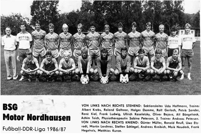 DAs Team 1986/87 (Foto: Archiv Verkouter)
